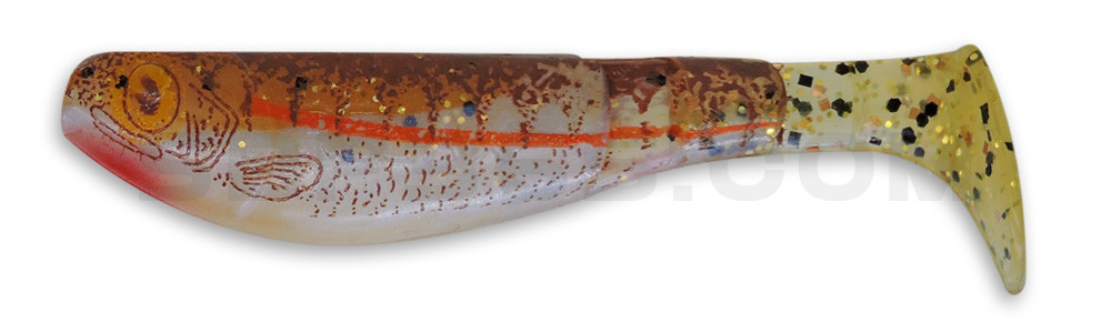 Kopyto-Nature 3" (ca. 8,0 cm) blauperl / klar salt´n pepper Glitter / Zander braun