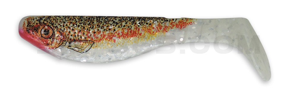 Kopyto-Nature 3" (ca. 8,0 cm) perlweiss-Glitter / Bachforelle