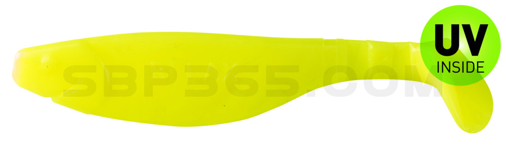 Kopyto-River 4" (ca. 11,0 cm) fluogelb