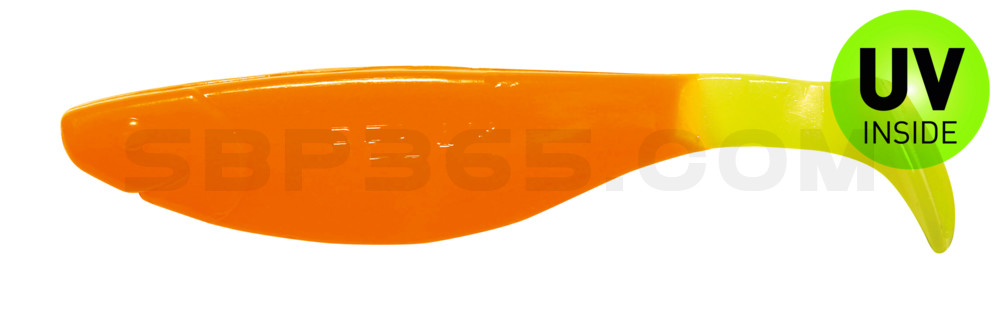 Kopyto-River 4" (ca. 11,0 cm) orange / fire tail