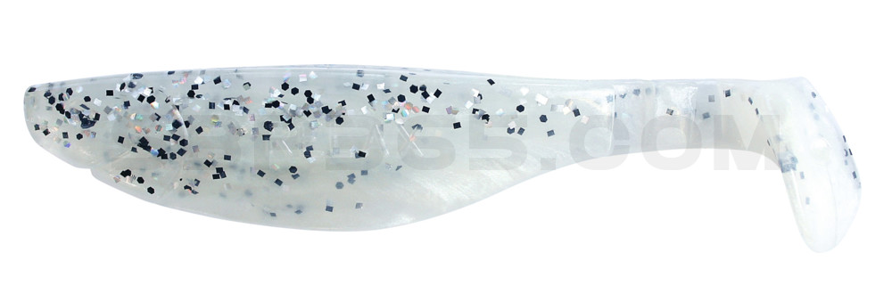 Kopyto-River 4" (ca. 11,0 cm) perlweiss / klar salt´n pepper Glitter