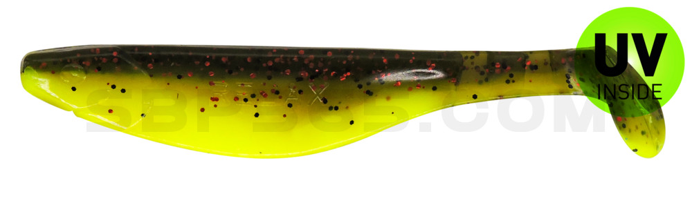 Kopyto-River 5" (ca. 13,0 cm) fluogelb / Kaulbarsch