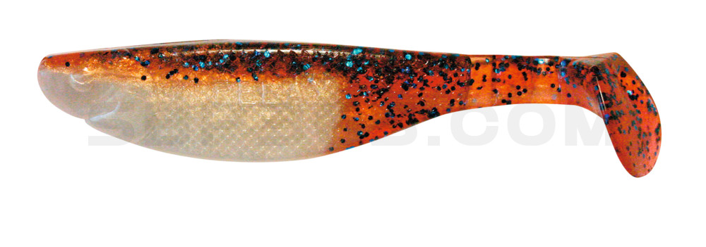 Kopyto-River 5" (ca. 13,0 cm) goldperl / cherry-blau Glitter