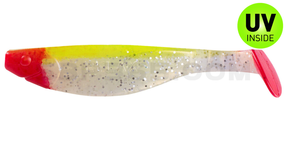 Kopyto-River 5" (ca. 13,0 cm) goldperl-Glitter / fluogelb
