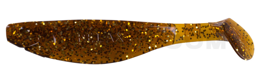 Kopyto-River 5" (ca. 13,0 cm) klar bernstein-Glitter