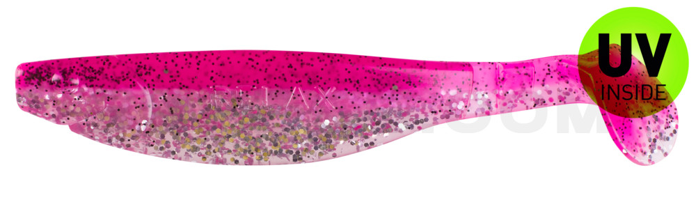 Kopyto-River 5" (ca. 13,0 cm) klar silber Glitter / hot pink Glitter