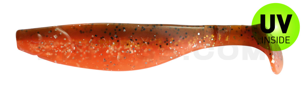 Kopyto-River 5" (ca. 13,0 cm) orange-Glitter / olivebraun-Glitter