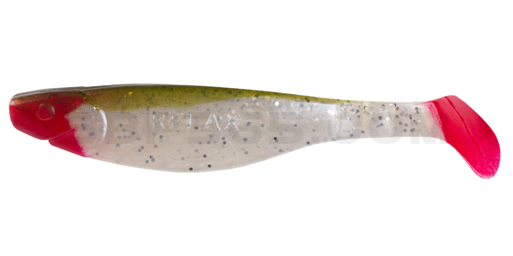 Kopyto-River 5" (ca. 13,0 cm) perlweiss-Glitter / boddengrün