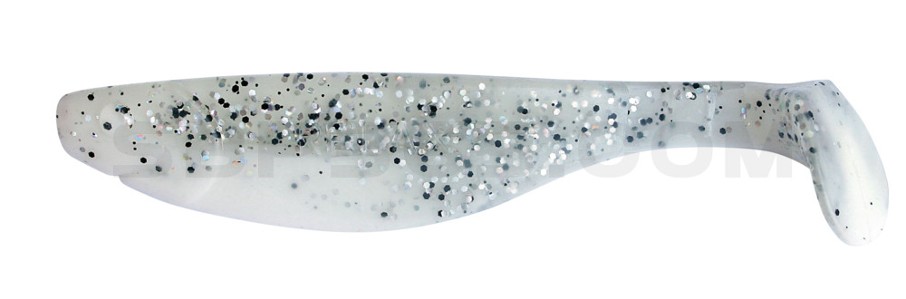 Kopyto-River 5" (ca. 13,0 cm) reinweiss / klar salt´n pepper Glitter