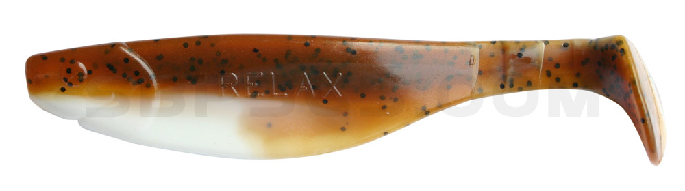 Kopyto-River 5" (ca. 13,0 cm) reinweiss / olivebraun-Glitter