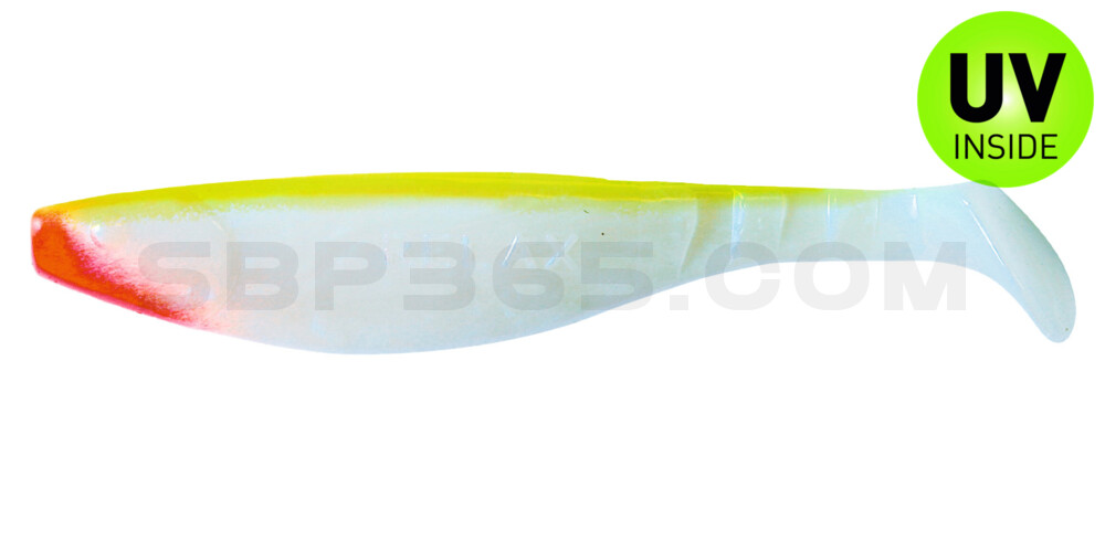 Kopyto-River 6" (ca. 16,0 cm) blauperl / fluogelb
