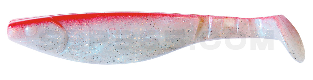 Kopyto-River 6" (ca. 16,0 cm) blauperl-Glitter / rot