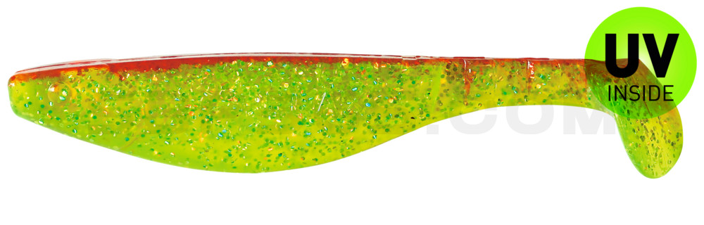 Kopyto-River 6" (ca. 16,0 cm) grün(chartreuse)-Glitter / rot