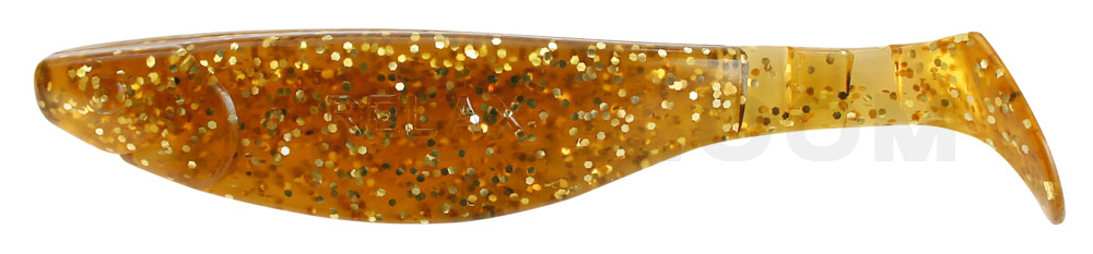 Kopyto-River 6" (ca. 16,0 cm) klar bernstein-Glitter