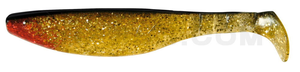 Kopyto-River 6" (ca. 16,0 cm) klar gold-Glitter / schwarz