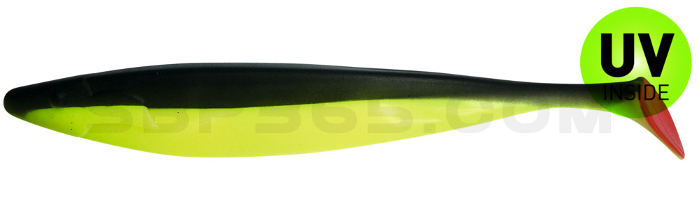 Megalodon 12" (ca. 30,0 cm) fluogelb / schwarz