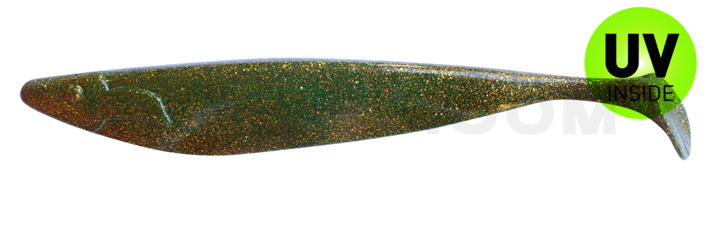 Megalodon 12" (ca. 30,0 cm) motoroil-gold-Glitter