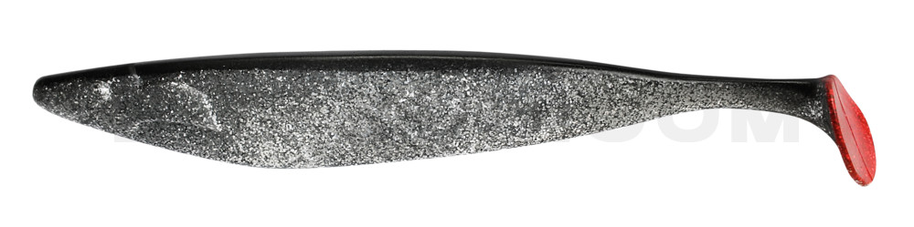 Megalodon 15" (ca. 40,0 cm) klar silber-Glitter / schwarz