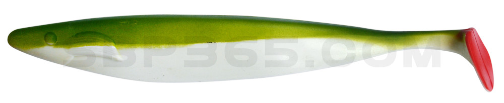 Megalodon 15" (ca. 40,0 cm) reinweiss / boddengrün