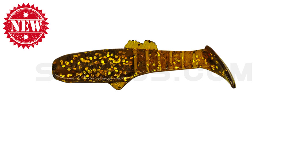 Montana 2,5" (ca. 7cm) klar bernstein-Glitter