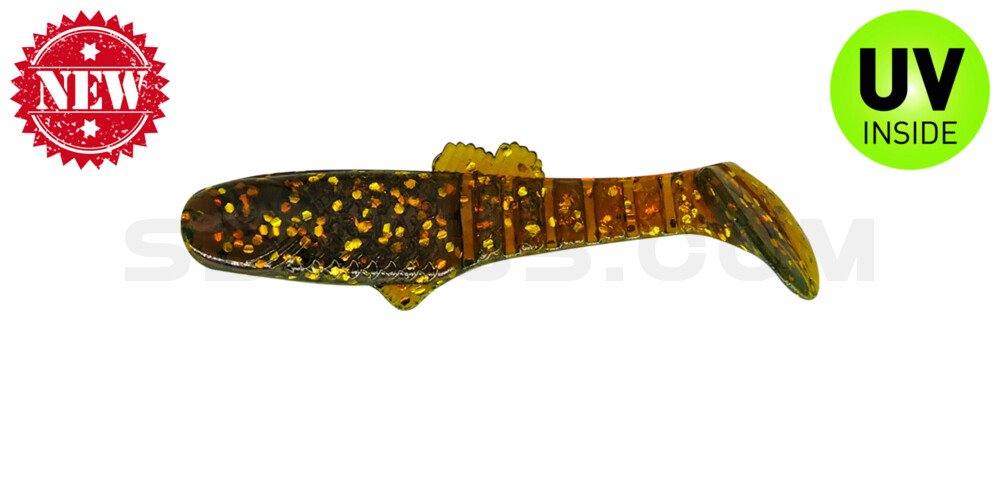 Montana 2,5" (ca. 7cm) motoroil-gold-Glitter