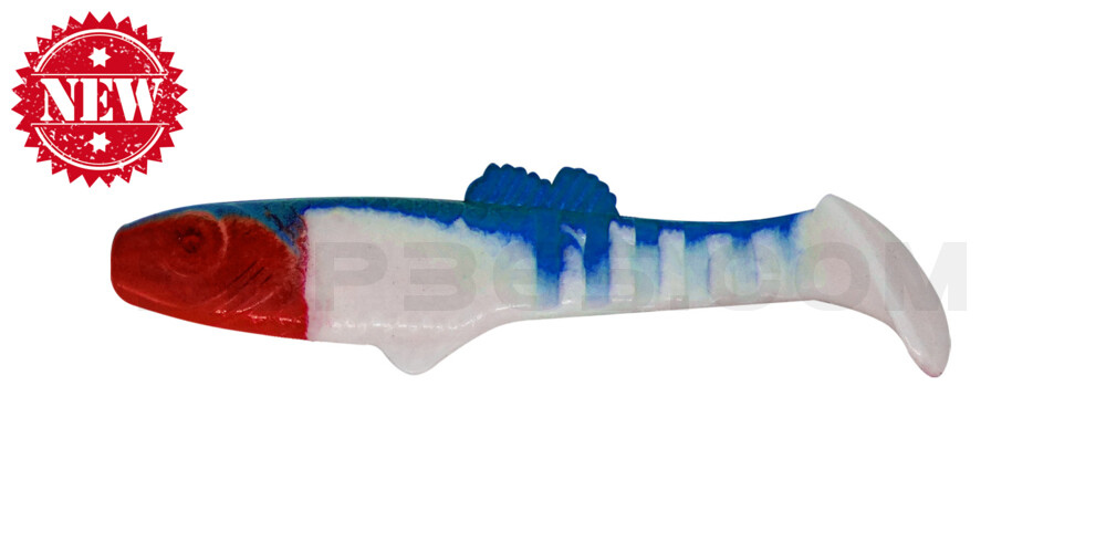 Montana 3,5" (ca. 10,5 cm) reinweiss / blau