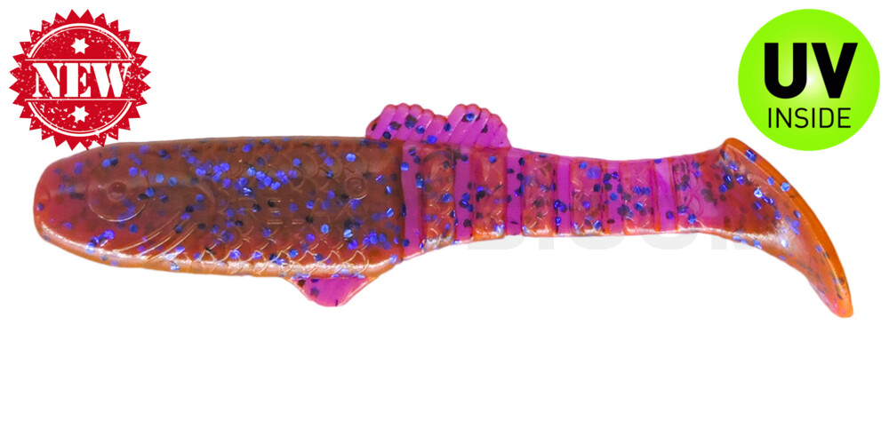 Montana 4,5" (ca. 12,5 cm) crawfish-violett-electric blue-Glitter