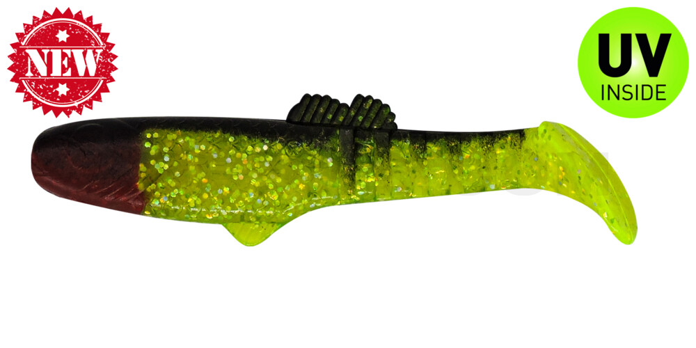 Montana 4,5" (ca. 12,5 cm) grün(chartreuse)-Glitter / schwarz