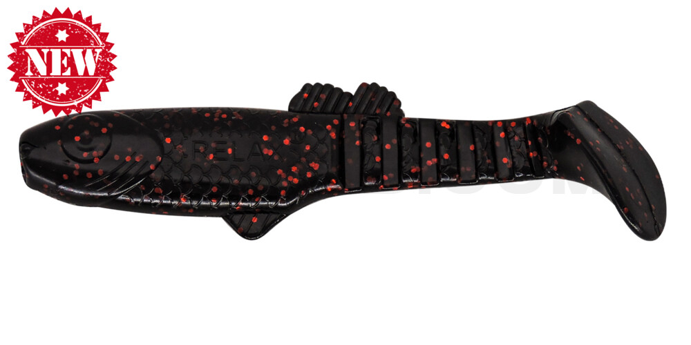 Montana 4,5" (ca. 12,5 cm) schwarz-rot-Glitter