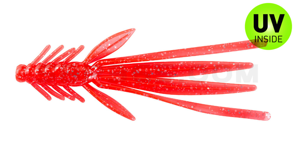Nymph 5" (ca. 14,0 cm) feuerrot-Glitter