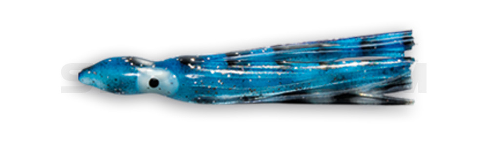 Octopus 6" (ca. 16cm) blau / schwarz