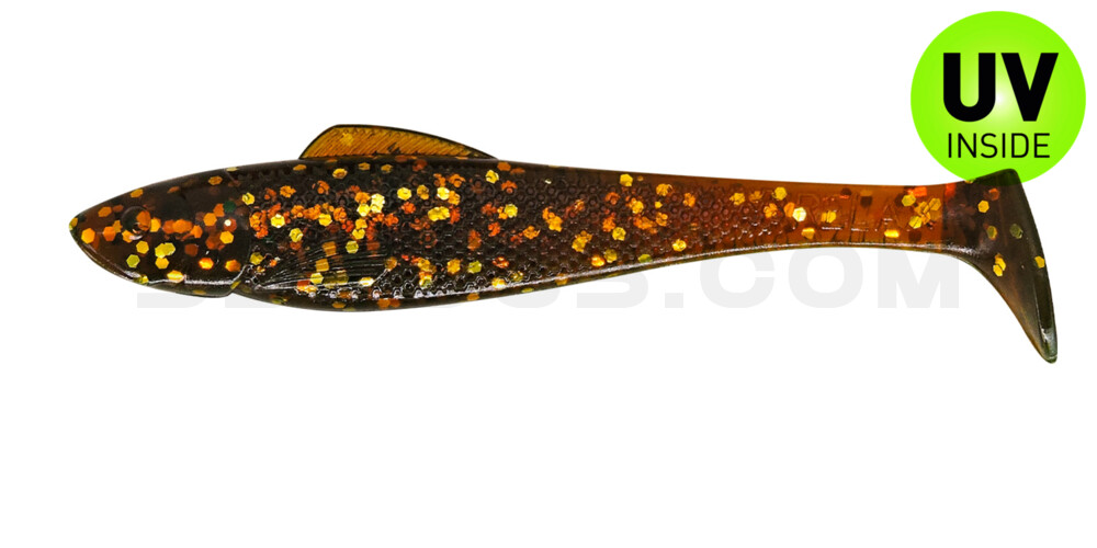 Ohio 2,5" (ca. 8,0 cm) motoroil-gold-Glitter