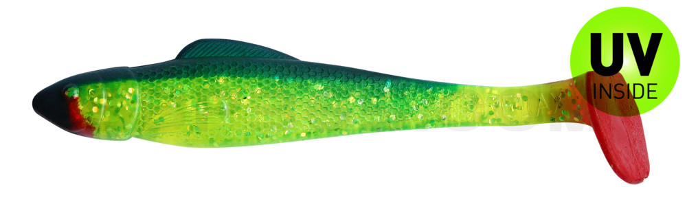 Ohio 4" (ca. 11,0 cm) grün(chartreuse)-Glitter / blau