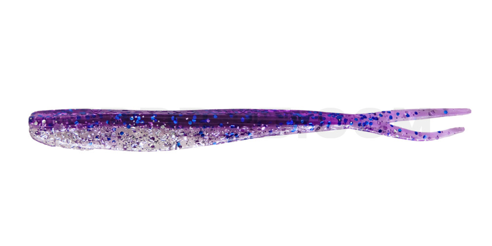 Oklahoma 5" (ca. 13 cm) im Original Relax ZIP BAG klar silber Glitter / violett-electric blue Glitter