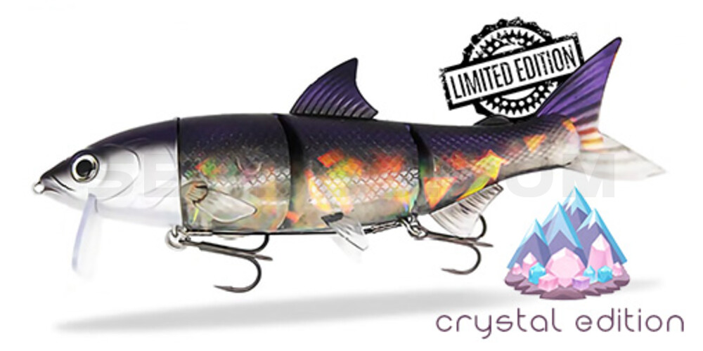 RenkyOne - Hybrid Fishing Lure 10" (ca. 25 cm) slow sinking Purple Crystal
