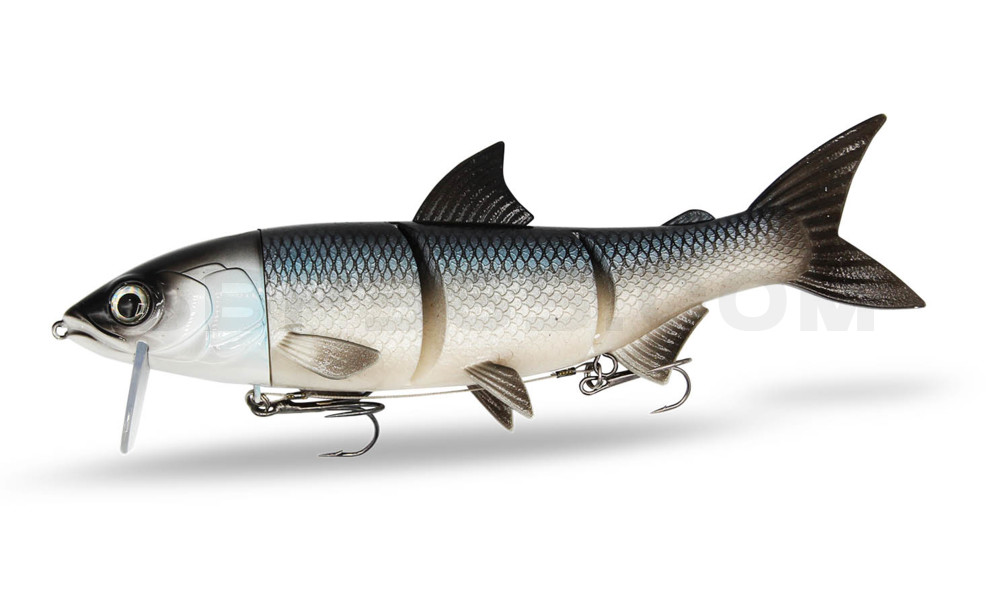 RenkyOne - Hybrid Fishing Lure 7" (ca. 18 cm) slow sinking im Hartschalenblister White Fish