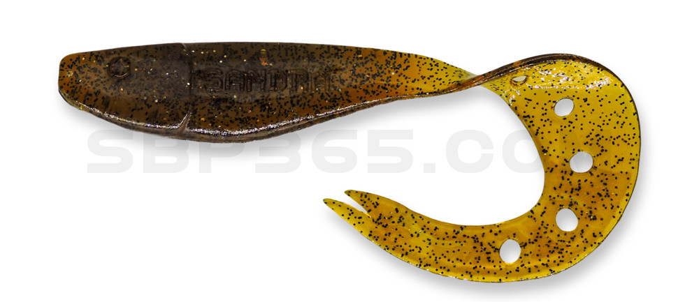 Sandra 2" (ca. 5 cm) klar bernstein-Glitter