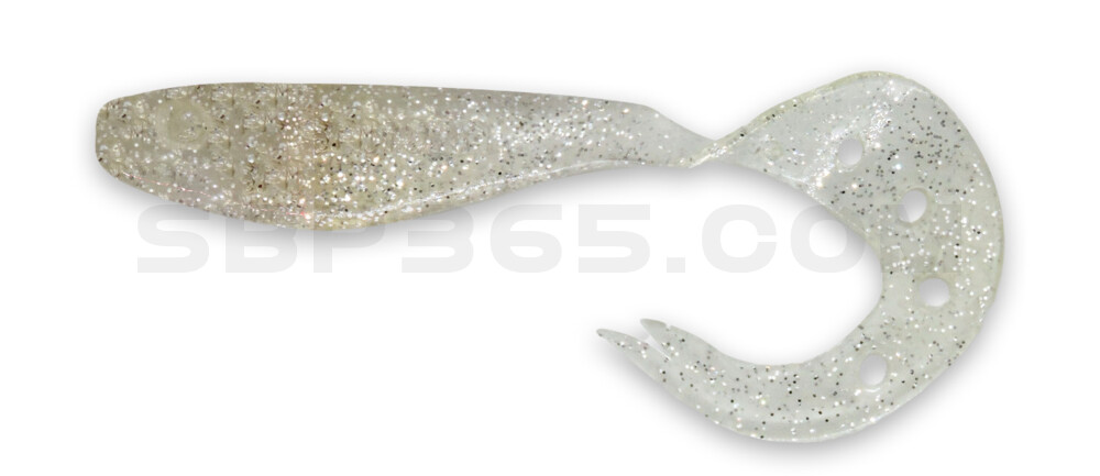 Sandra 4,5" ( ca. 12 cm) klar silber-Glitter
