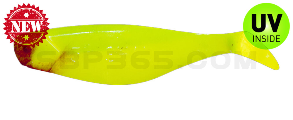 Shad 3" (ca. 8,0 cm) fluogelb / grün