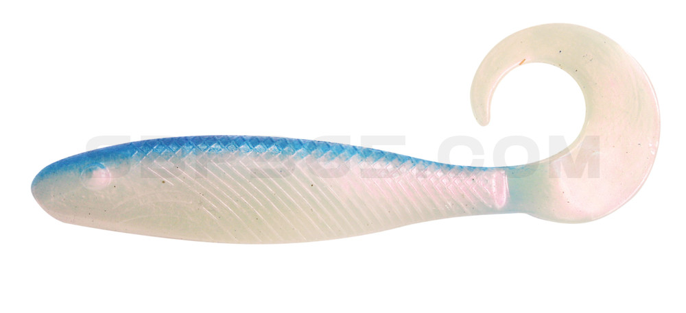 Shad Grub 2,5" (ca. 7,0 cm) perl / blau