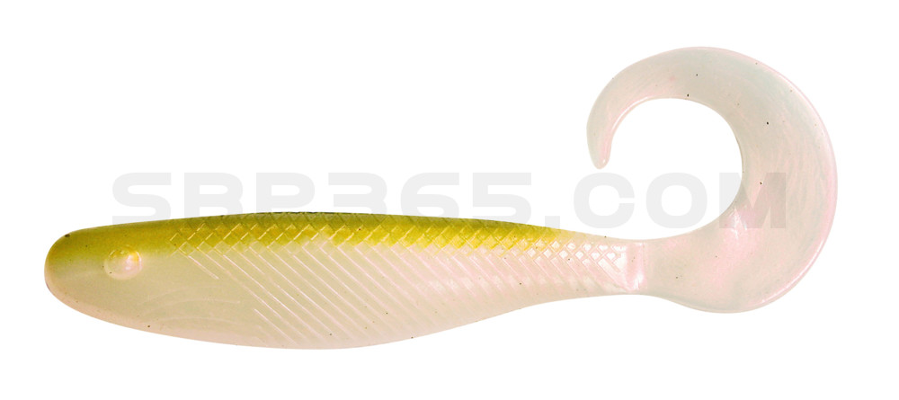 Shad Grub 3,5" (ca. 9,0 cm) perl / grün