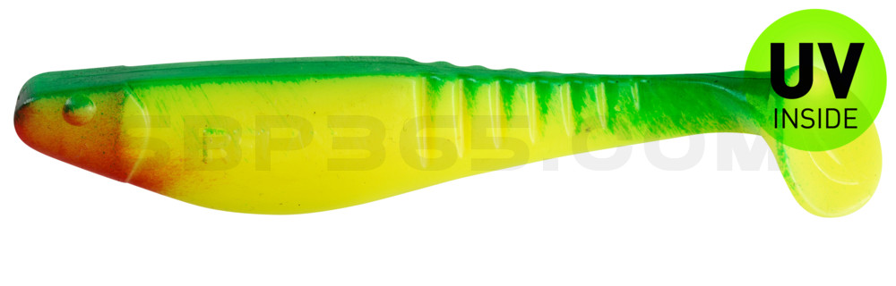 Shark 4" (ca. 11,0 cm) fluogelb / blau