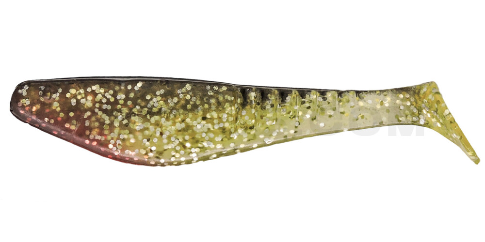 Shark 4" (ca. 11,0 cm) klar gold-Glitter / schwarz