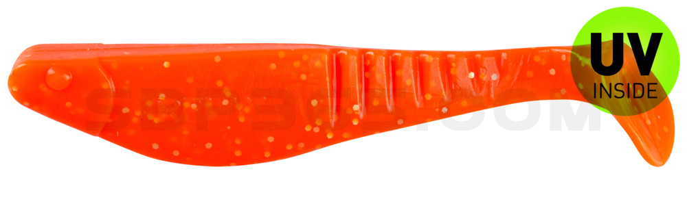 Shark 4" (ca. 11,0 cm) orange-Glitter