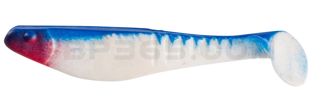 Shark 4" (ca. 11,0 cm) reinweiss / blau