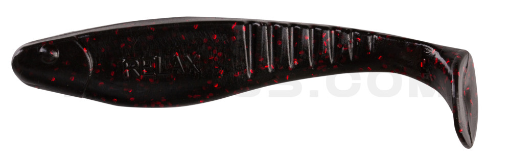 Shark 4" (ca. 11,0 cm) schwarz-rot-Glitter