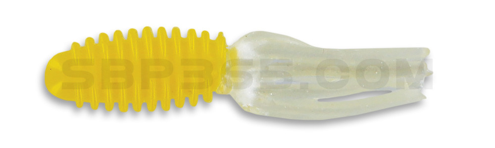 Slab Tube 1.75"  (ca. 4,5 cm) Yellow/Pearl