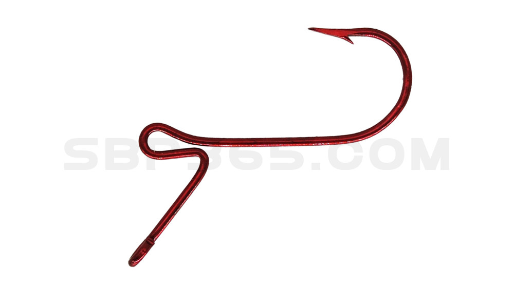 Stand Out Western Finesse Bass Hook, Red Alert, #1/0, 6 Haken/Tüte