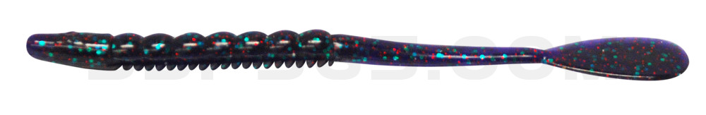 Sugar Cane Worm 5" (ca. 13,5 cm) im Zip Bag Junebug Red Flake