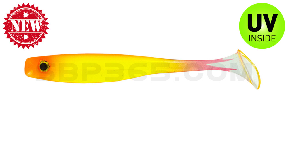 Suicide Shad 3,5" (ca. 9 cm) im Hartschalenblister Flaming Sun